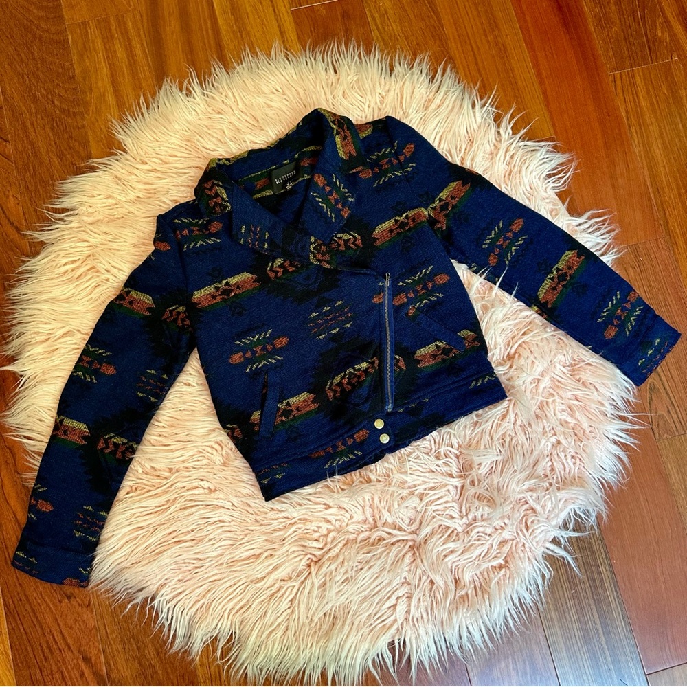 Anthropologie Blu Pepper Aztec Jacket